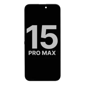 Reservedelsfoto: iPhone 15 Pro Max skærm – Original Pull (diagnosticerbar)