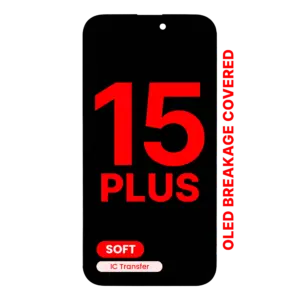 Reservedelsfoto: iPhone 15 Plus skærm – Soft OLED