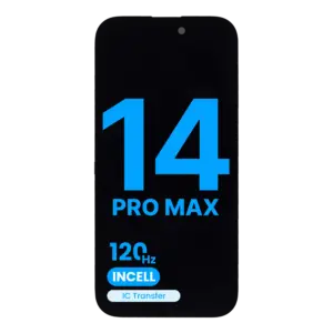 Reservedelsfoto: iPhone 14 Pro Max skærm – Incell LCD JK High Quality