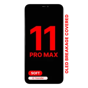 Reservedelsfoto: iPhone 11 Pro Max skærm – Soft OLED JK