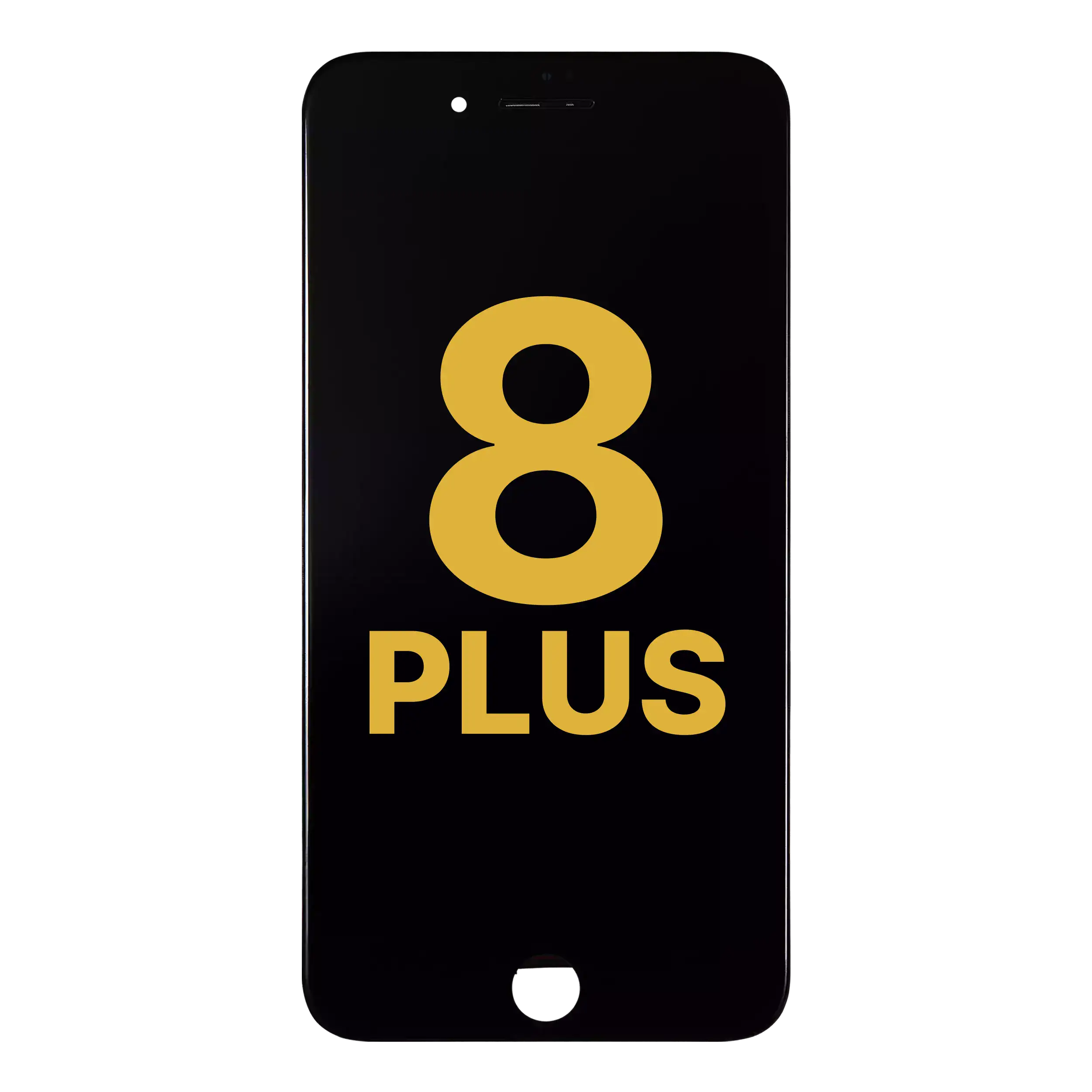 Billedet viser et MobileSentrix eksempel til iPhone 8 Plus sort refurbished LG LCD – originalbilledeeksempel; det er ikke nødvendigvis den nøjagtige variant.