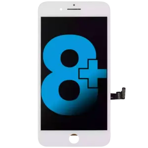 Reservedelsfoto: iPhone 8 Plus skærm OEM (hvid)
