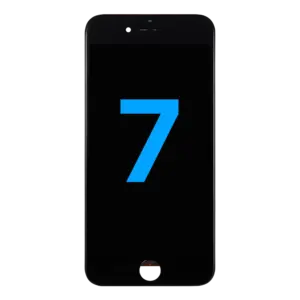 Reservedelsfoto: iPhone 7 skærm OEM (sort)