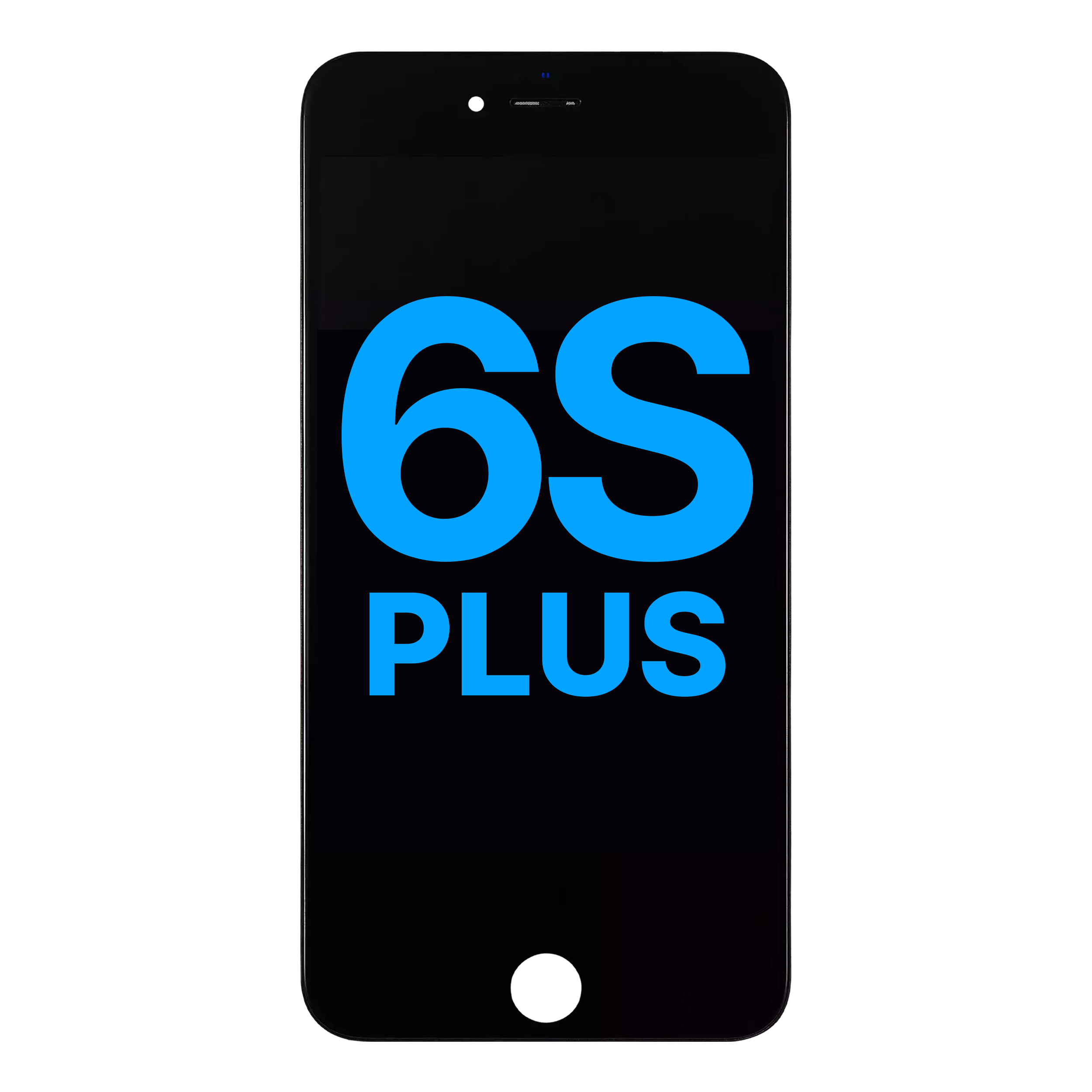 MobileSentrix LCD Assembly with Steel Plate Compatible For iPhone 6S Plus (Aftermarket: AQ7) (Black); eksempelfoto, nøjagtig kvalitetsvariant ikke bekræftet.