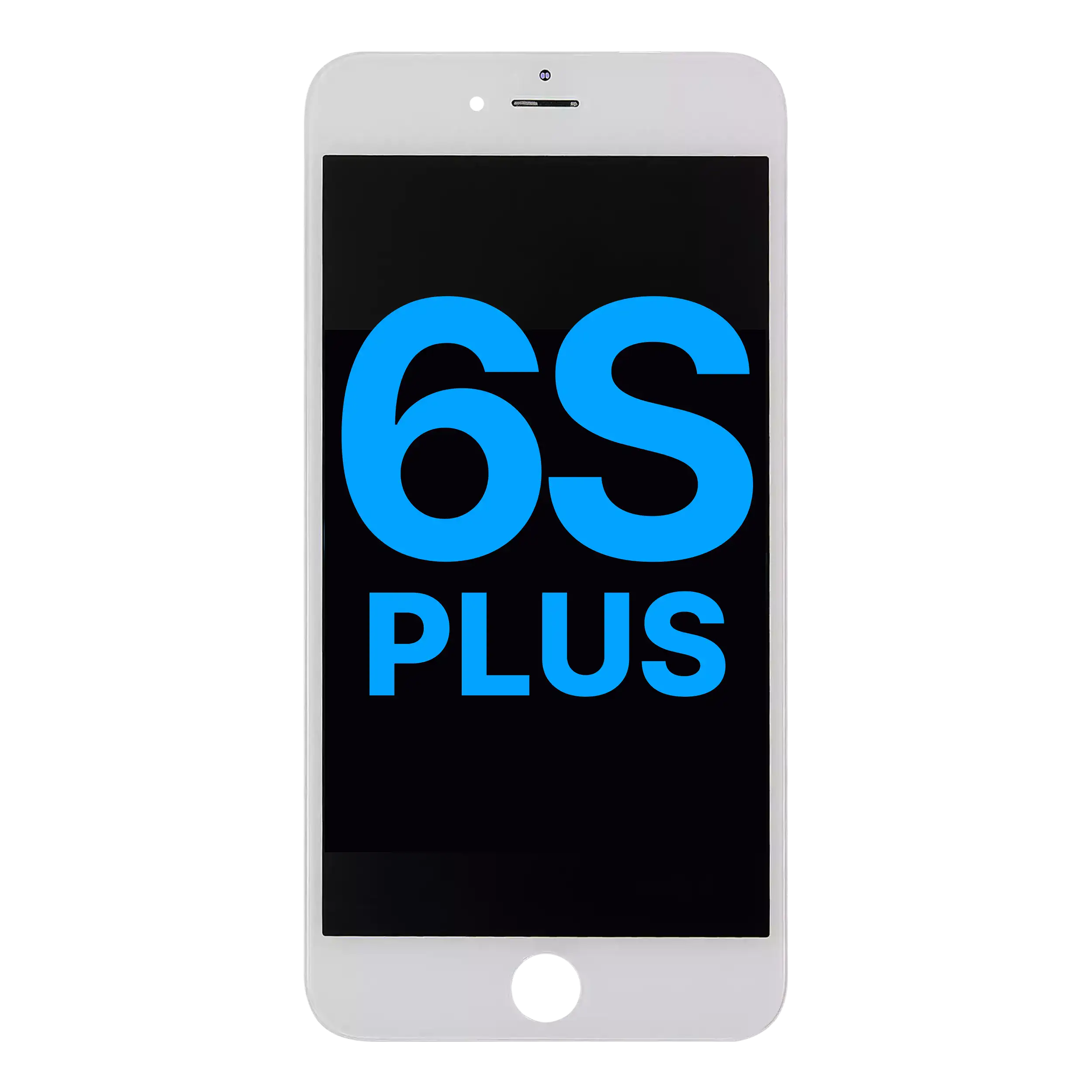 MobileSentrix LCD Assembly with Steel Plate Compatible For iPhone 6S Plus (Aftermarket: AQ7) (White); eksempelfoto, nøjagtig kvalitetsvariant ikke bekræftet.