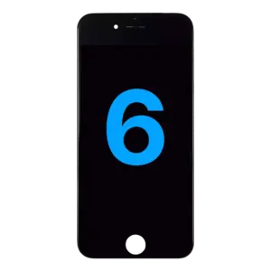 Reservedelsfoto: iPhone 6 skærm OEM (sort)