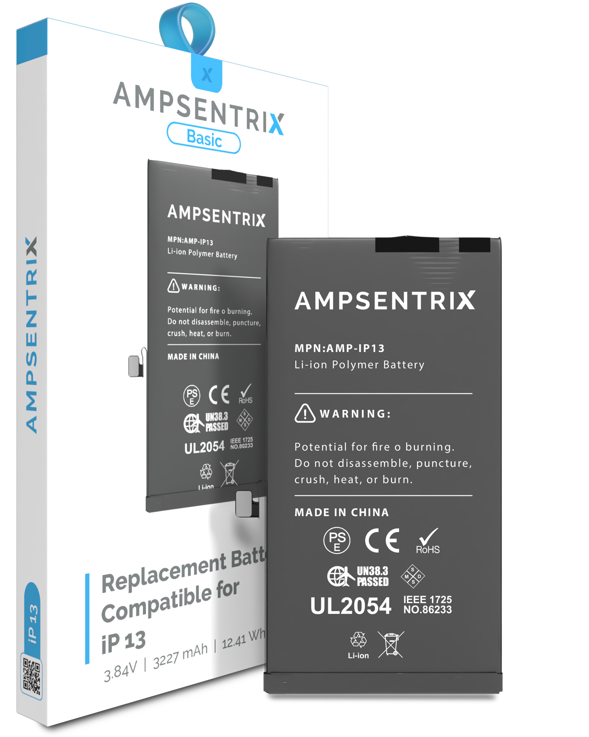 MobileSentrix AmpSentrix Basic batteri til iPhone 13 – eksempelfoto