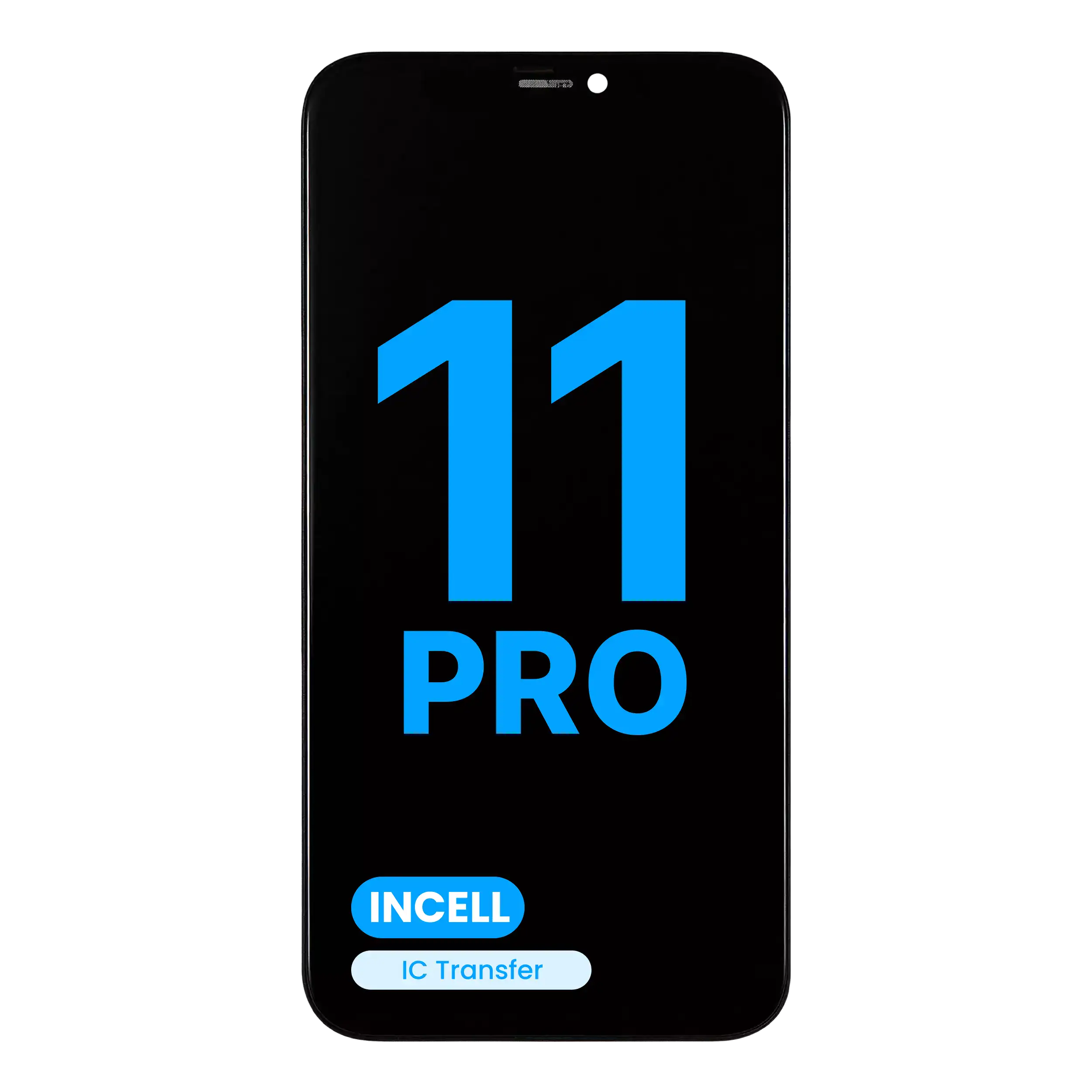 MobileSentrix LCD Assembly Compatible For iPhone 11 Pro (Aftermarket: AQ7 / Incell). Eksempelfoto, leverandør-SKU skal bekræftes.
